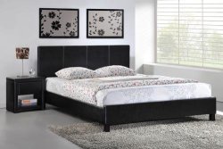 Bedroom Suite -queen Sleigh Bed With Two One Drawer Pedestals