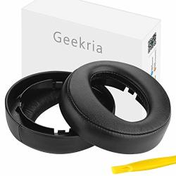 Geekria Earpad Replacement For Playstation Platinum Wireless Headset PS4 Platinum Wireless Headset Ear Pad cushion ear Cups earpads Repair Parts Black