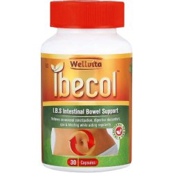 Wellvita Ibecol I.b.s Intestinal Bowel Support Capsules 30 Capsules