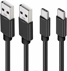 Replacement Charger Cable For Jbl Charge 4 Jbl Flip 5 USB C 6FT Power Supply Adapter Cord Black 2-PACK