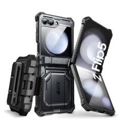 I-BLASON Samsung Galaxy Z Flip 5 Premium Full Body Armorbox Protective Holster Case Black