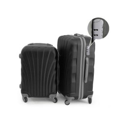 Luggage Trolley Set - 2 Piece Black