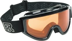 Raider 26-001-D Dual Impact-resistant Adult Mx Off-road Goggles Black Frame amber Lens
