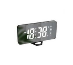 Real Time Temperature Mirror Digital Alarm Clock