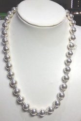 Classic New 925 Solid Sterling Silver 12mm Ball Chain - 55cm Long