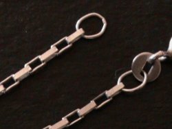 Solid Sterling Silver Bracelet. 19 Cm Long. Box Links
