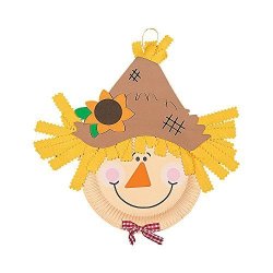 Oriental Trading Company Paper Plate Scarecrow Craft Kit - Crafts For Kids & Novelty Crafts