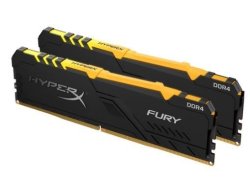 Hyperx Rgb Fury 32GB 16GB X 2 DDR4-2666 PC4-21300 CL16 1.35V Desktop Memory Module