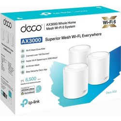 TP-link Deco X50 AX3000 Whole Home Mesh Wifi 6 System - 3-PACK