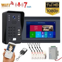 Ennio SY709BMJLP11 7 Inch Wifi Wireless Video Door Phone Doorbell Intercom System Wi