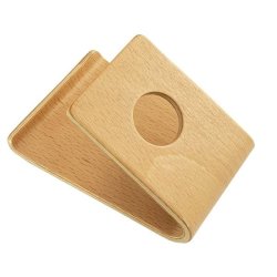 Universal Portable Bamboo Mobile Phone And Tablet Holder - Brown
