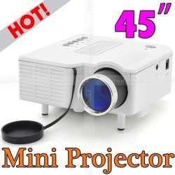 New- Mini Led 30 Lumen Portable Handheld Projector Multimedia Player Vga Hdmi Port 320 240