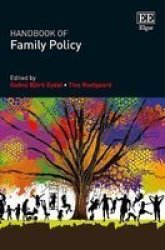 Handbook Of Family Policy Hardcover