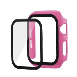 Apple Watch Bumper Case With Tempered Glass Screen Protector Rose Gold 42MM