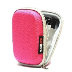 Navitech Pink Water Resistant Hard Digital Camera Case Cover For The Sanyo Xacti CA102 Xacti CA100 Xacti CG100 Xacti GH1
