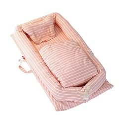 PeeNoke Newborn Baby Sleeping Bed 0-24 Months Cribs Co-sleeping Pod - High Elasticity Pearl Cotton super Soft breathable portable removable