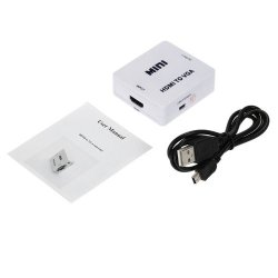 Mini Hdmi To Vga Converter Hd Video Audio 1080p With Audio Hdmi Devices To Vga For Monitor Projector