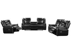 Gof Furniture - Hubson Black Sofa