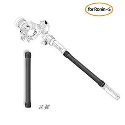Skyreat Carbon Fiber 13.7-INCH Extension Stick Monopod Rod For Dji Ronin-s Handheld Gimbal Stabilizer Fit With 1 4" 3 8" Screws