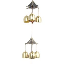 Sun Cling Great Sound Bronze Color Temple Bells Wind Chimes Windchimes