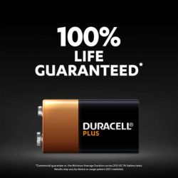 Duracell Plus 9V Alkaline Batteries - 1 Pack Parallel Import