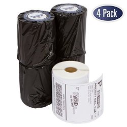 Dymo 1744907 Compatible Shipping Labels - 4 X 6 Thermal Postage Labels For 4XL Water & Grease Resistant Ultra Strong Permanent Adhesive Perforated Bpa Free 220 Labels Per Roll 4 Pack