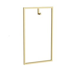 Furvokia Modern Simple Men's And Women's Clothing Store Heavy Duty Metal Display Stand Wall-mounted Garment Rack Clothes Rail Bathroom Hanging Towel Rack Gold Square