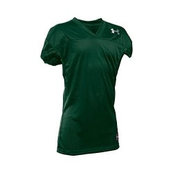 Under Armour Boys Football Jersey Forest Green steel Youth Medium
