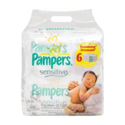 Pampers Sensitive Refill Wipes 1 X 336'S