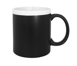 Chalk Black white Mug 320ML Set Of 6