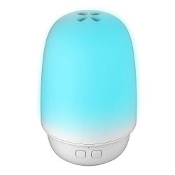 Portable Humidifier Woajepu MINI 100ML Essential Oil Diffuser Ultrasonic Cool Mist Aroma Humidifier With 7 Changing Colors LED Lights And Waterless Auto Shut-off Function