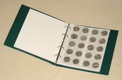 Ideal Tan A5 Coin Album With 12 Pages And White Dividers No Coins Included
