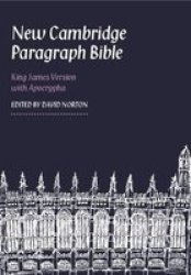 New Cambridge Paragraph Bible with Apocrypha Personal Size Black Calfskin KJ595:TA