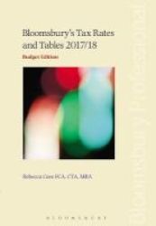 Bloomsbury& 39 S Tax Rates And Tables 2017-18 Paperback Budget Ed