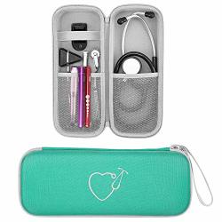 Travel Case For 3M Littmann Classic Iii lightweight II S.e. Cardiology Iv Stethoscope Comes With A Name Tag Gift For Nurse Green