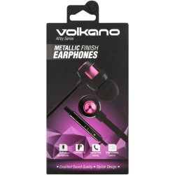 Volkano Alloy Series Aux Earphones Purple