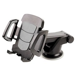 Car Mount Holder Windshield Dashboard Universal Car Mobile Phone Cradle For Ios Android Smartphone And All Cell Phones Gray