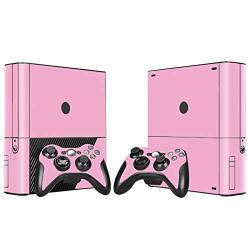 Dapanz Pink Color Print Skin Sticker Vinyl Decal Wrap Cover For Microsoft Xbox 360 E Console And 2 Controllers