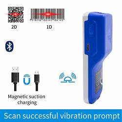 Bluetooth 2D Barcode Scanner Symcode 2-IN-1 Wired & Compatible With Bluetooth Function 1D 2D Qr Bar Code Reader PDF417 Data Matrix Maxicode Automatically Wireless Connect