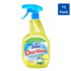 Surface Clear View - Glass & Multi Cleaner Lemon 1L 12 Pack