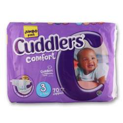 Cuddlers Comfort Jumbo Pack - Size 3 70 Nappies