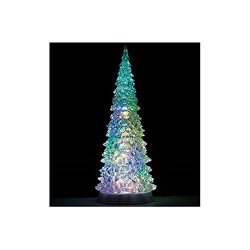 Lemax 94510 Crystal Lighted Tree 4 Color Changeable & Color Transformation XL New 2019 Plastic Decorative Accessory X'mas Decor gift collectible Excludes Aa 1.5V Batteries 11.26" X 4.49" X 4.49