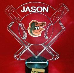Orioles Mlb Light Up Lamp LED Personalized Free Baltimore Baseball Light Up Light Lamp LED Table Lamp Our Newest Feature - It's Wow With