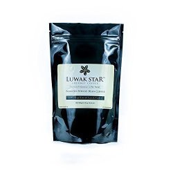 Luwak Star Gourmet Coffee 100% Arabica Sumatra Gayo Luwak Coffee From Indonesia Or Kopi Luwak Whole Beans Medium Roast 100 Gram 0.22 Lb Bag
