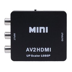 Vipe MINI Composite Av Cvbs 3RCA To HDMI Video Converter Adapter 720P 1080P Upscaler Black