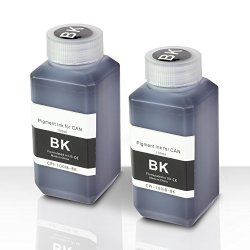 2 Pk - Regular Black Pigment Refill Ink Bottle 100ML 3.38 Fl Oz Bottle + Refill Tool Kit For Canon By Sojiink