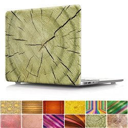 Macbook Pro 13 Inch Case Papyhall Macbook Wood Grain Pattern Plastic Protection Hard Cover Case For Apple Macbook Pro 13 Inch Model : A1278 - Olive