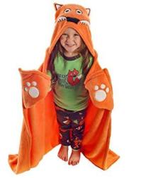 Wide Awake Sharks Childrens Hooded Animal Critter Blankets By Lazyone Childrens Dress Up Large Travel Blanket One Size