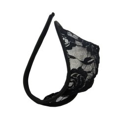 Sexy Lace Men's C-string Thong - Black In Stock