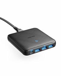 USB C Charger Anker 65W 4 Port Piq 3.0 & Gan Fast Charger Adapter Powerport Atom III Slim Wall Charger With A 45W USB